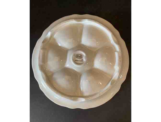 Hall China Oyster Dish in White