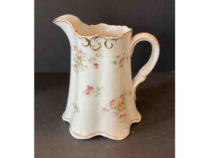 Homer Laughlin Floral Pitcher