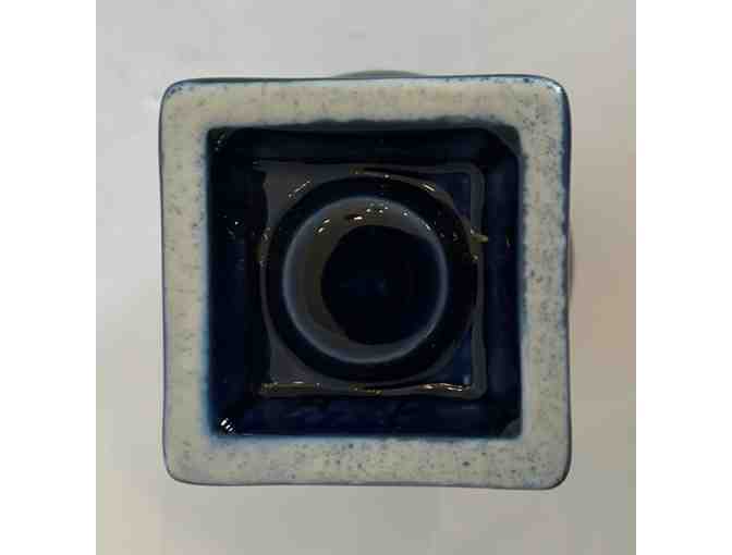 Homer Laughlin Fiesta East Liverpool Colbalt Blue Round Candle Holder