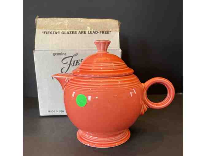 Homer Laughlin Fiesta Persimmon Teapot w/Lid