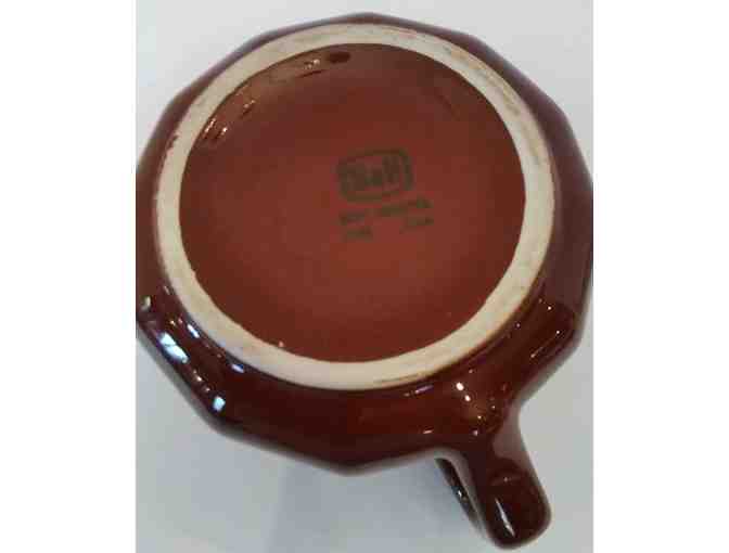 Hall China Belleveu Teapot Engobe Brown with Lid