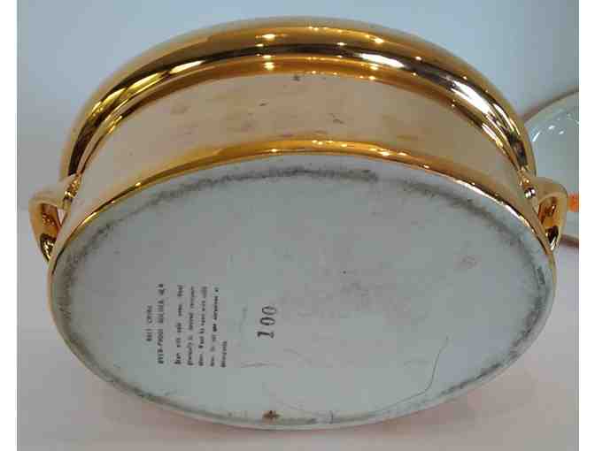 Hall China Ovenproof Golden Glo Bird Casserole