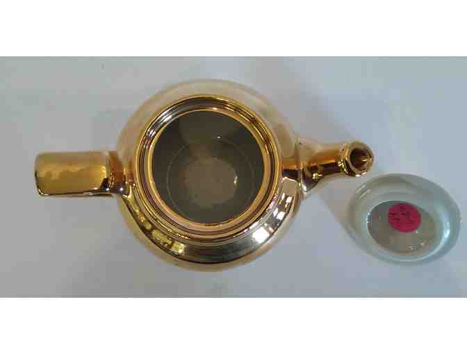 Hall China Golden Glo Small Teapot w/Lid
