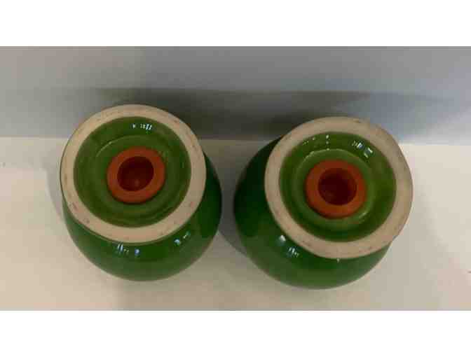 Homer Laughlin Fiesta Salt & Pepper Shakers Shamrock