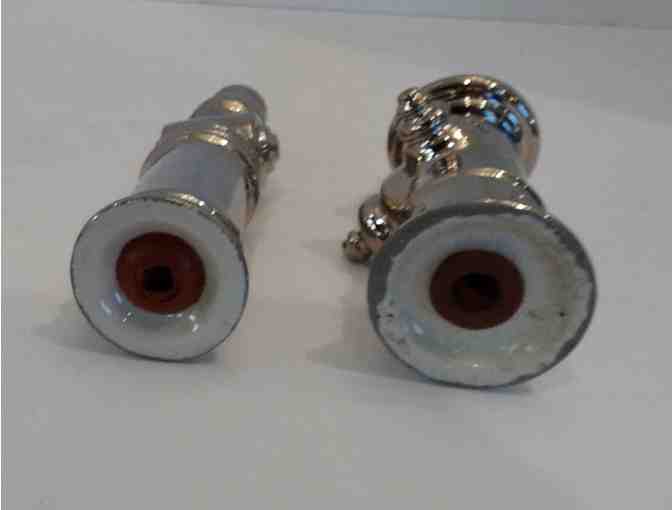 Hall China Platinum Fire Hydrant & Fire NozzleChina Salt & Pepper