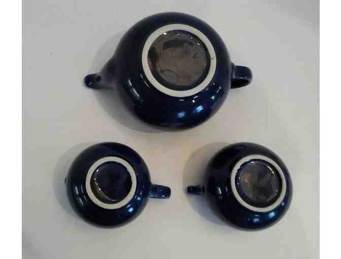 Hall China Morning Tea Set Cobalt Blue