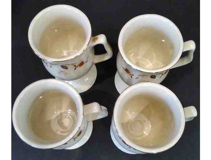 Hall China Irish Coffee Autumn Leaf set of 4