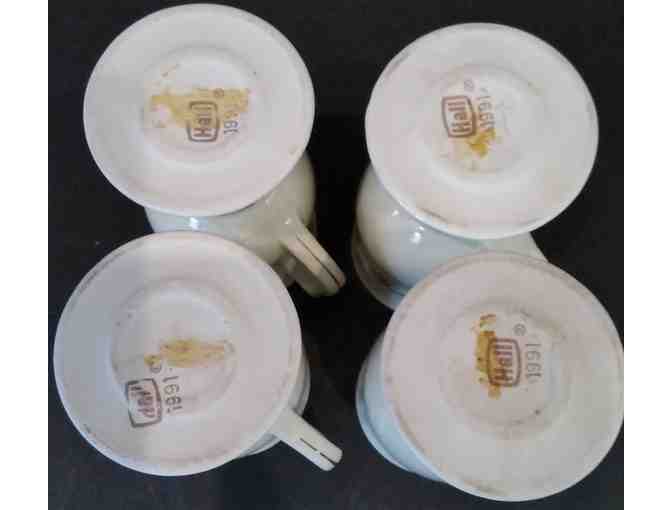 Hall China Irish Coffee Autumn Leaf set of 4