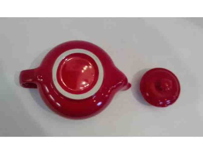 Hall China Boston Teapot Red with Lid