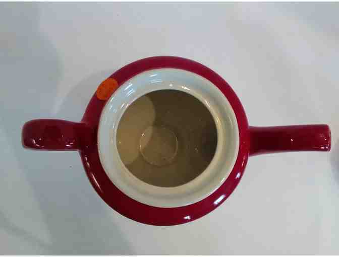 Hall China Los Angeles Teapot Red with Lid