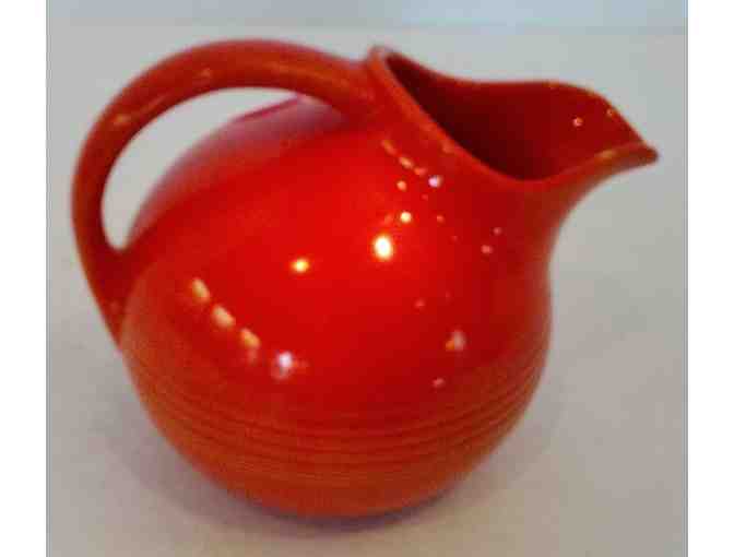 Homer Laughlin Harlequin Orange Type Color Small Pitcher