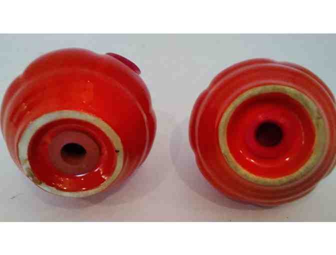 Homer Laughlin Harlequin Orange Salt & Pepper Shakers