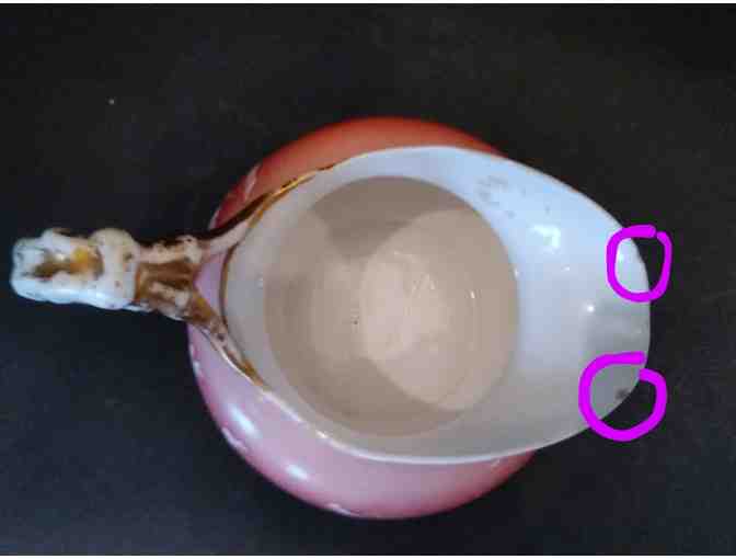 Lotus Ware by Knowles Taylor Knowles Orange Pitcher