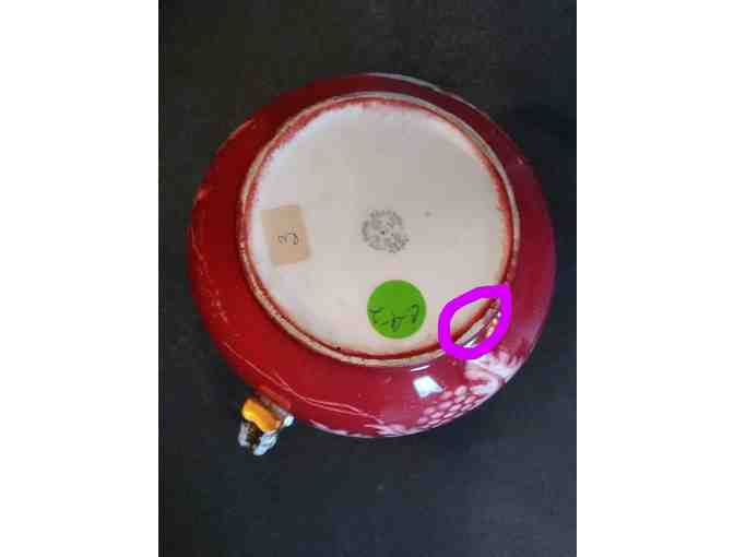 Lotus Ware by Knowles Taylor Knowles Orange Pitcher