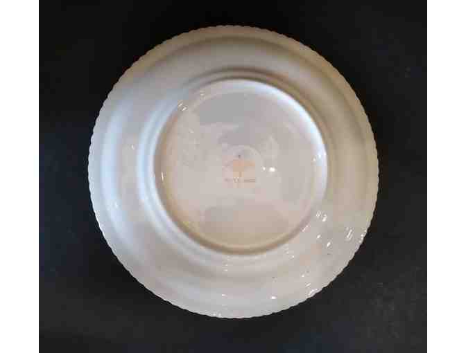 Harker Dinner Plate, Ruffled Gold Trim