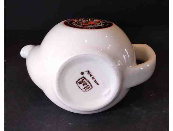 Hall China Miniature Teapot White Wellsville HS