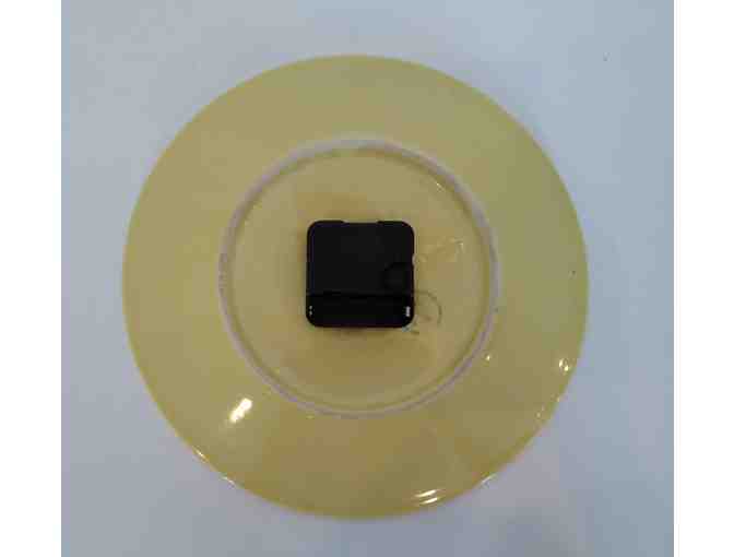 Homer Laughlin Fiesta Yellow Plate Clock