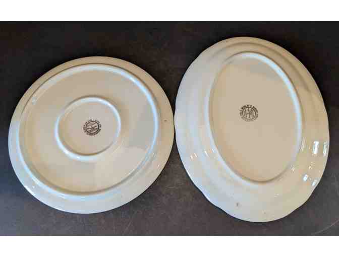 Hall China Autumn Leaf Oval & Cake Platters