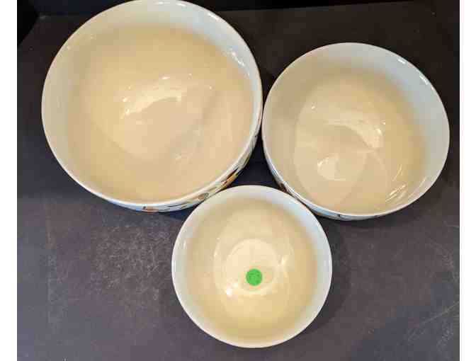 Hall China Autumn Leaf Mixing Bowl Set of 3