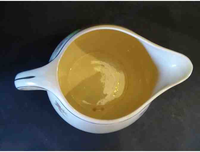 Hall China Flowered Pitcher