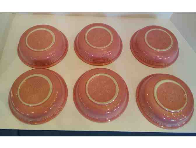 Homer Laughlin Fiesta Rose Cereal Bowls 6 pc.