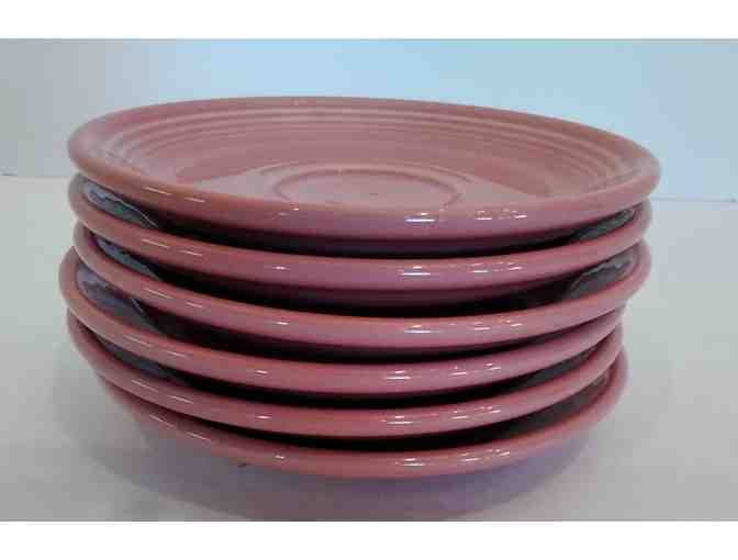 Homer Laughlin Fiesta Rose 6 pcs Saucers