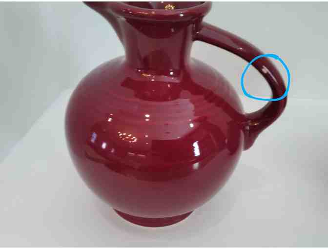 Fiesta Cinnabar Covered Teapot & Carafe Pitcher