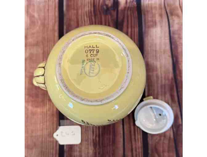 Hall China Canary Yellow Sundial Teapot 6 Cup