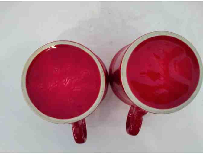 Fiestaware Scarlet Cups and Plates