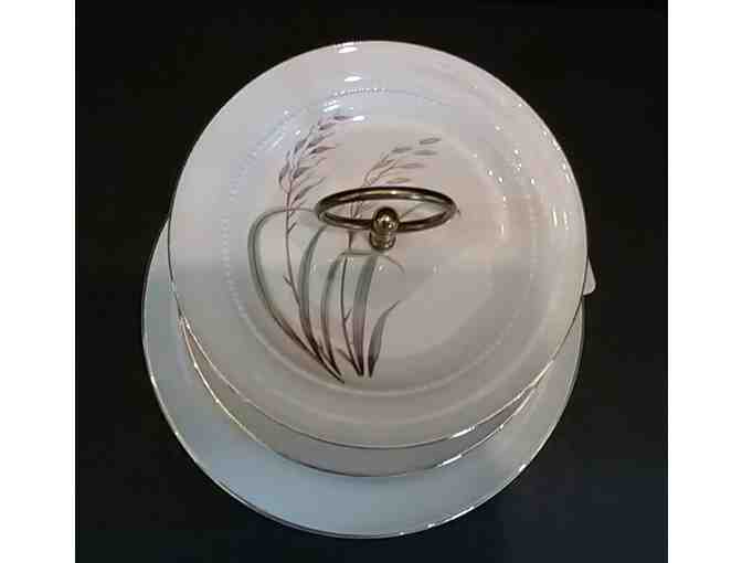 Hall China 3 Tier Tidbit Tray Prairie Grass