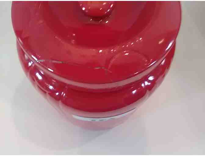 Hall China Radiance Canister Set in Chinese Red