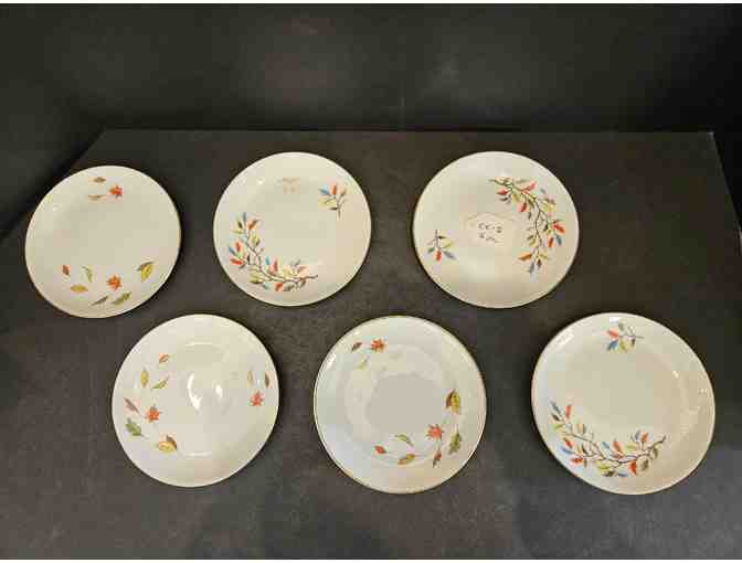 Hall China Plates 6 pcs Autumn