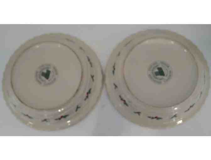 Longaberger Pottery Star Bowl & 2 Pie Plates