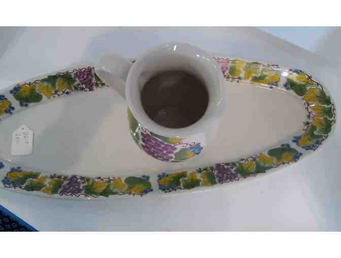 Hall China Country Vineyard Pitcher & Platter