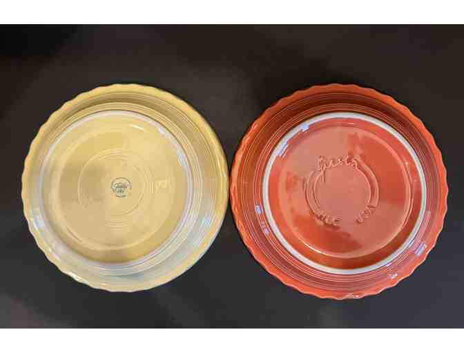 Fiesta Sunflower and Persimmon Pie Plates (2 pcs)