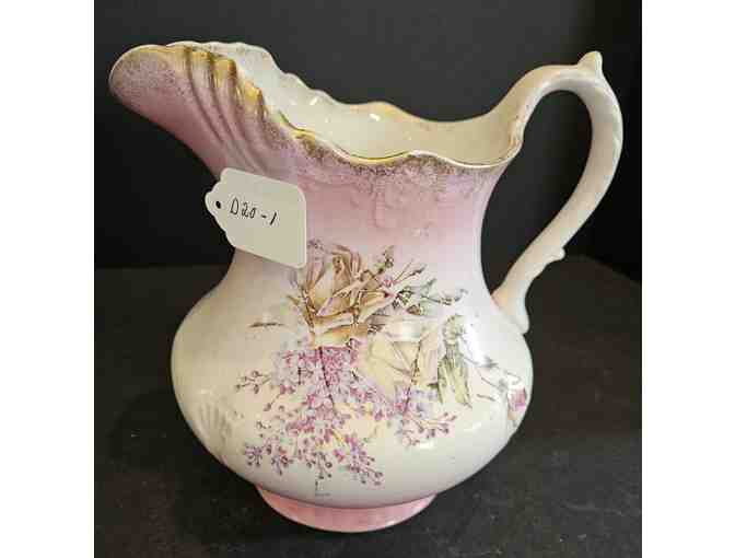 West End Pottery Pink Floral Pitcher