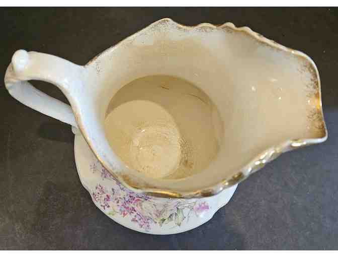 West End Pottery Pink Floral Pitcher