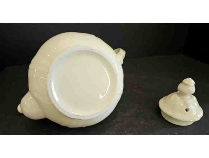 Hall China Grape Leaf Cream Type Color Teapot