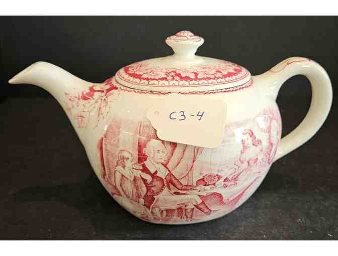 Homer Laughlin Washington Family at Mt Vernon Teapot