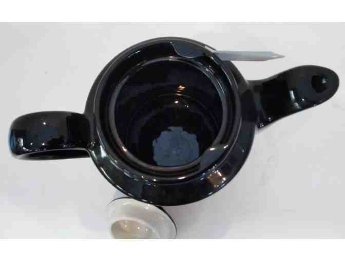 Hall China Black Tri-State Pottery Festoval Coffee Pot