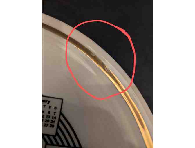 FTC Fiesta 2026 Linen Calendar Plate #12 of 12 (Flaw in Gold)