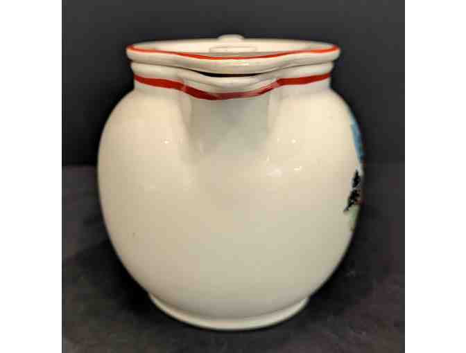 Crooksville Pottery 2 pc Vintage Pitcher with Lid