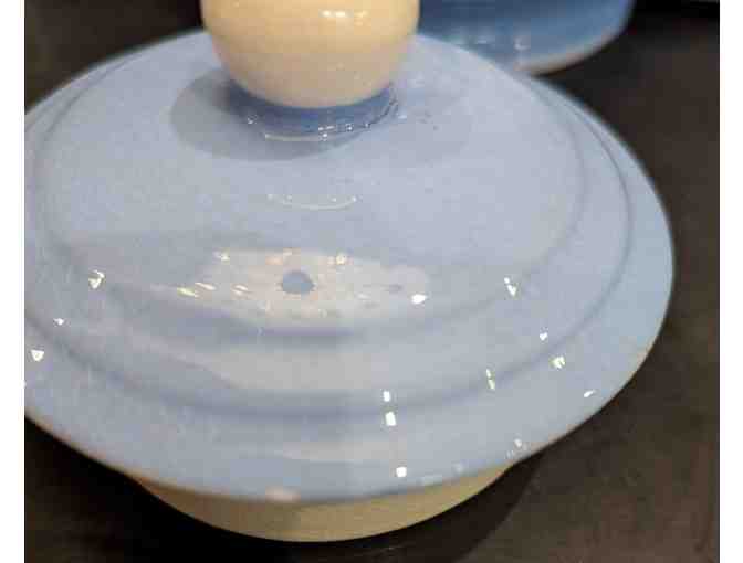 Crooksville Pottery 2 pc Vintage Pitcher with Lid