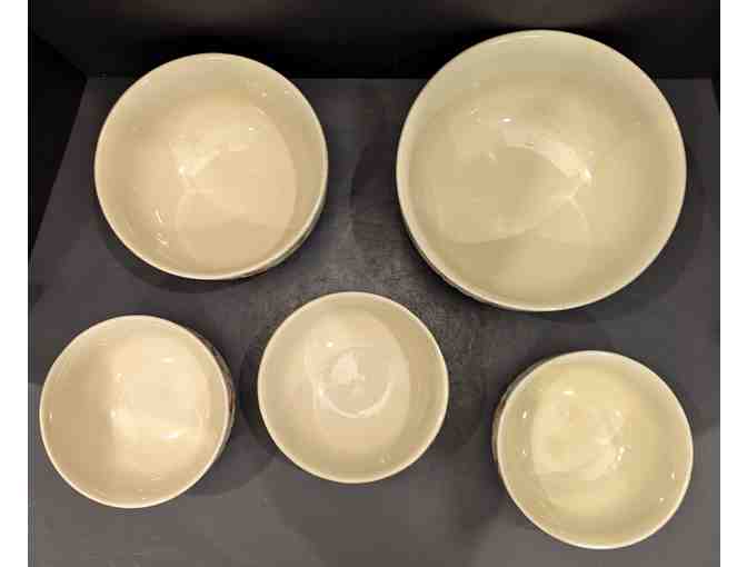 Hall China Autumn Leaf 5 pcs Mixing Bowl Set