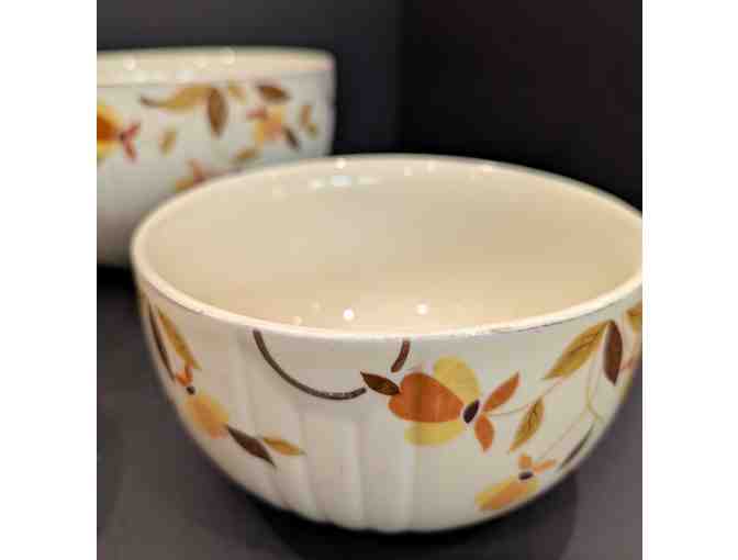 Hall China Autumn Leaf 5 pcs Mixing Bowl Set