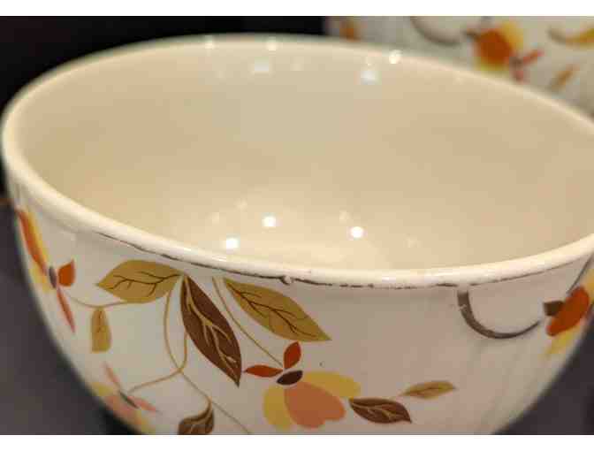 Hall China Autumn Leaf 5 pcs Mixing Bowl Set