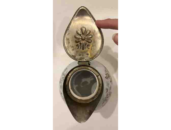 KTK Syrup Pitcher W/Ribbed Base, 1890