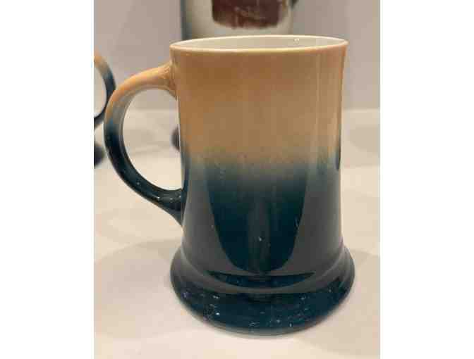Sebring Brothers Pottery Monk Steins, 5 pcs