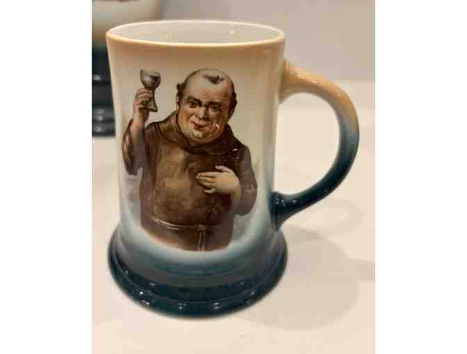 Sebring Brothers Pottery Monk Steins, 5 pcs