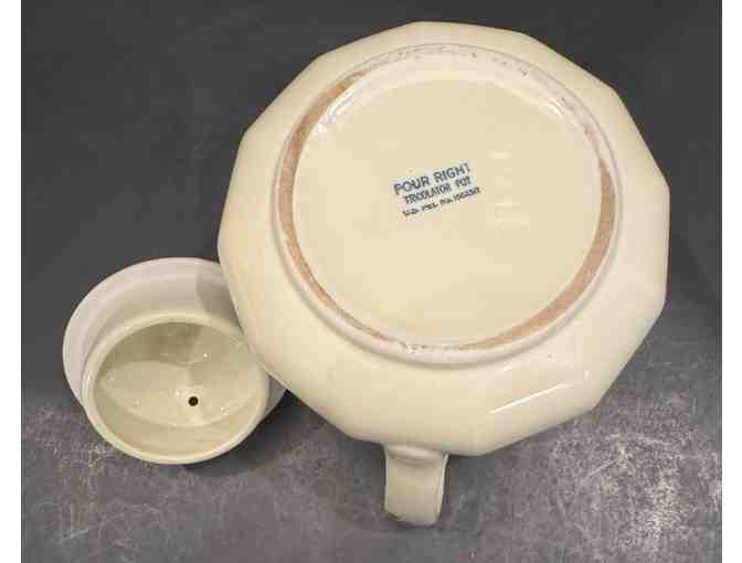 Hall China Floral Design Coffee Pot Tricolator